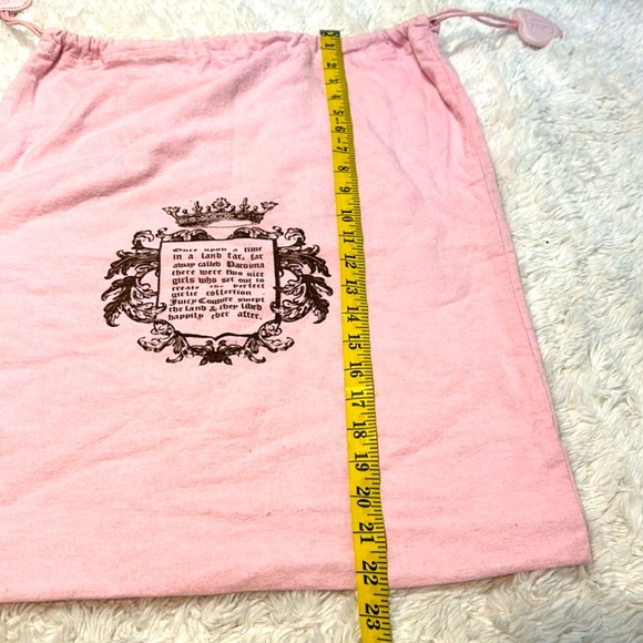 Vintage Juicy Couture Draw String Storage Dust Bag - Pink - Picture 5 of 6
